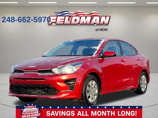 Currant Red 2023 Kia Rio S Sedan