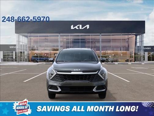 Gray 2025 Kia Sportage Hybrid LX