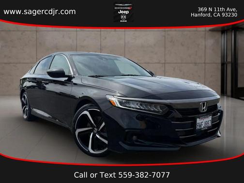 Crystal Black Pearl 2021 Honda Accord Sport SE 1.5T