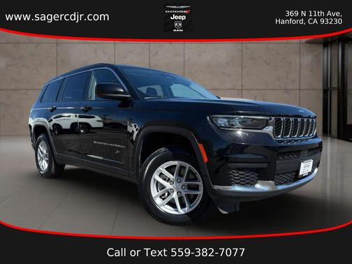 Diamond Black Crystal Pearlcoat 2023 Jeep Grand Cherokee L Laredo