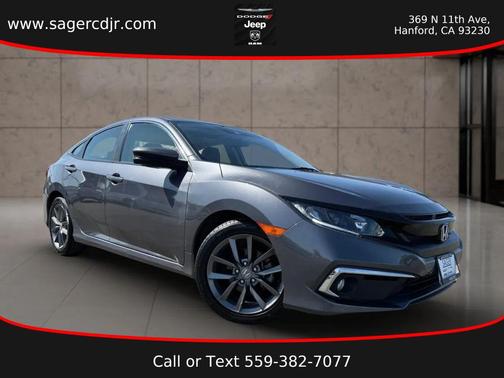 Modern Steel Metallic 2019 Honda Civic EX-L