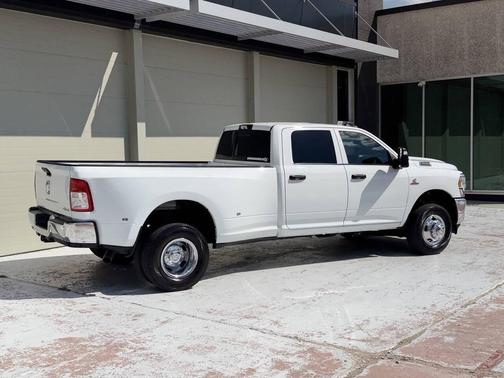 Bright White Clearcoat 2023 RAM 3500 Tradesman Crew Cab 4x4 8' Box