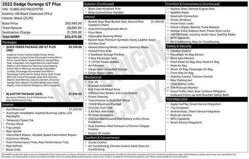 2022 Dodge Durango GT Plus