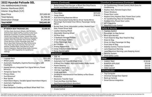 2022 Hyundai PALISADE SEL