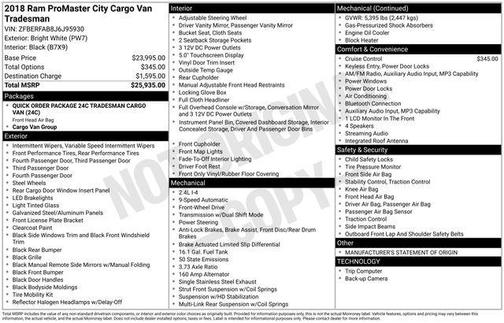 2018 RAM ProMaster City Tradesman