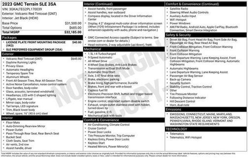 2023 GMC Terrain SLE
