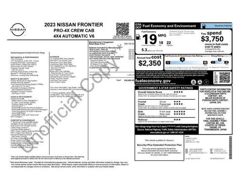 Super Black 2023 Nissan Frontier PRO-4X