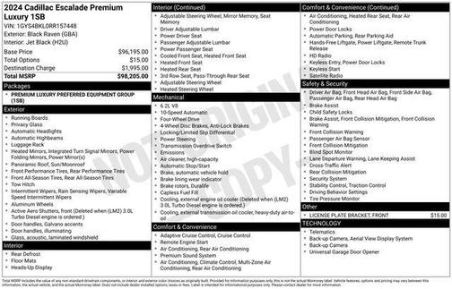 2024 Cadillac Escalade Premium Luxury