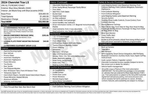 Blue Glow Metallic 2024 Chevrolet Trax LS