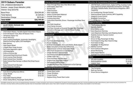 2019 Subaru Forester Base