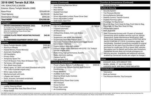 2018 GMC Terrain SLE