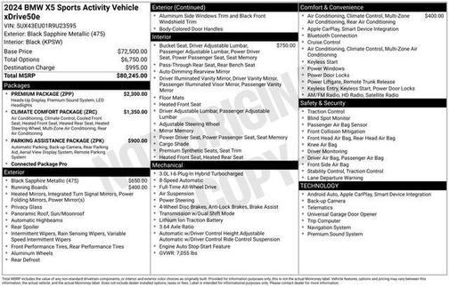 2024 BMW X5 PHEV xDrive50e
