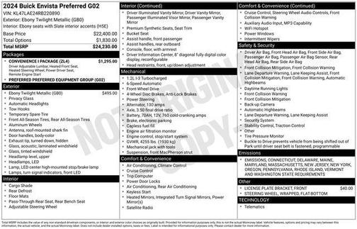 2024 Buick Envista Preferred FWD