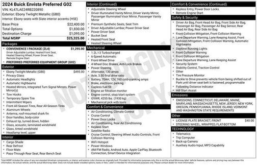 2024 Buick Envista Preferred FWD