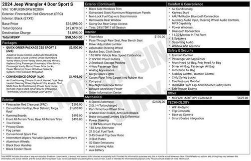 2024 Jeep Wrangler Sport S