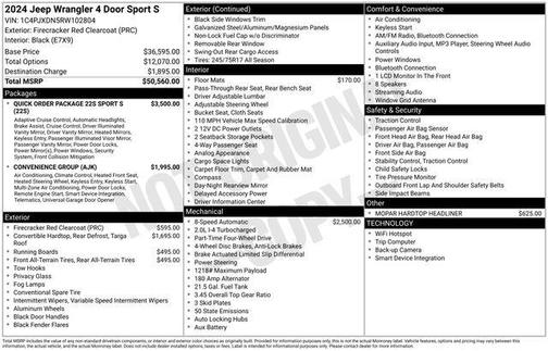 2024 Jeep Wrangler Sport S