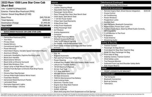 2023 RAM 1500 Big Horn/Lone Star