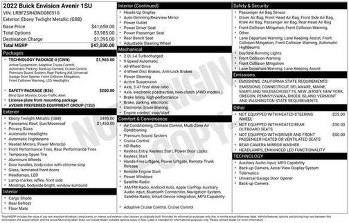 2022 Buick Envision AWD Avenir