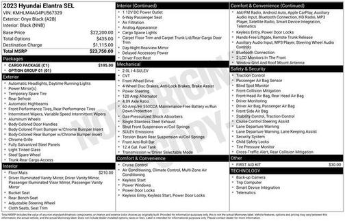 2023 Hyundai ELANTRA SEL