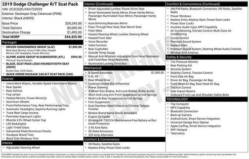 2019 Dodge Challenger R/T Scat Pack