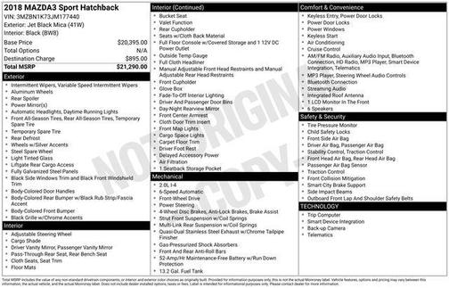 2018 Mazda Mazda3 Sport