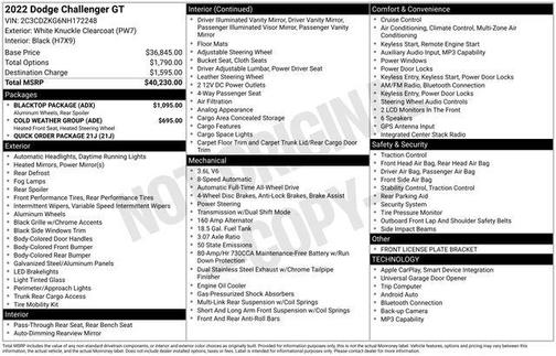 2022 Dodge Challenger GT