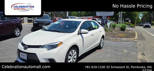 Super White 2015 Toyota Corolla LE Plus