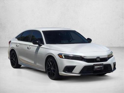 Platinum White Pearl 2022 Honda Civic Sport