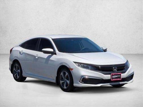 Platinum White Pearl 2020 Honda Civic LX