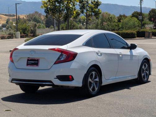 Platinum White Pearl 2020 Honda Civic LX