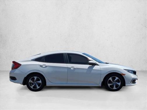 Platinum White Pearl 2020 Honda Civic LX