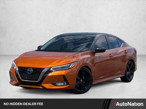 Monarch Orange Metallic/Super Black 2022 Nissan Sentra SR
