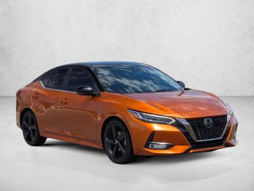 Monarch Orange Metallic/Super Black 2022 Nissan Sentra SR