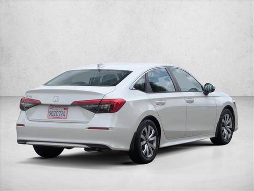 Platinum White Pearl 2023 Honda Civic LX