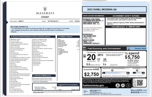 2023 Maserati Ghibli Modena Q4