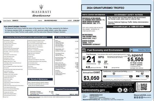 2024 Maserati GranTurismo Trofeo