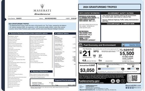 2024 Maserati GranTurismo Trofeo