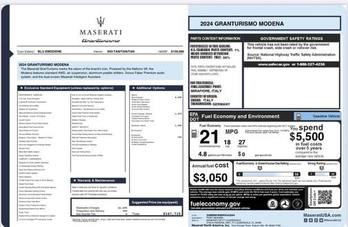 2024 Maserati GranTurismo Modena