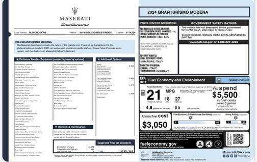 2024 Maserati GranTurismo Modena