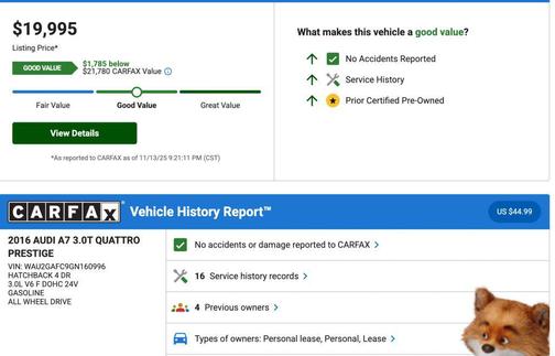 2016 Audi A7 3.0T Premium Plus