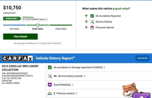 2012 Cadillac SRX Luxury Collection