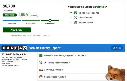 2014 GMC Acadia SLE-1