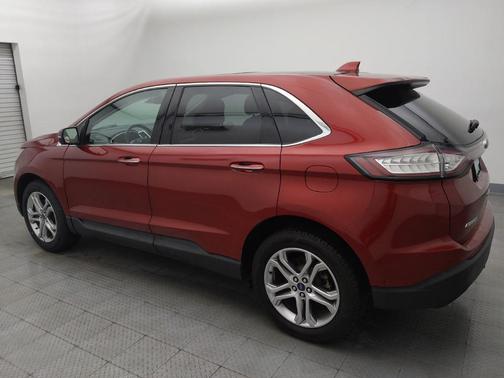 Red 2017 Ford Edge Titanium