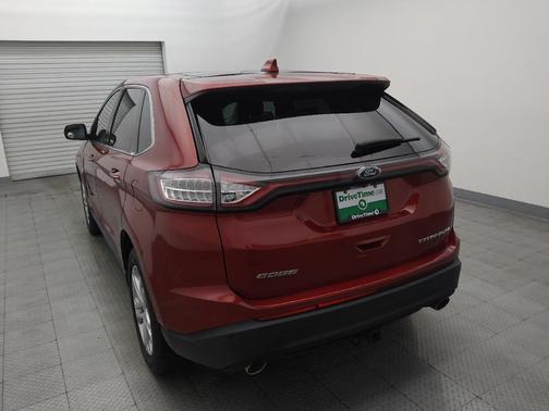Red 2017 Ford Edge Titanium