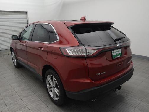 Red 2017 Ford Edge Titanium