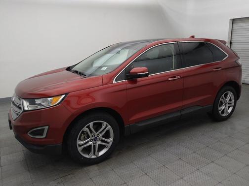 Red 2017 Ford Edge Titanium