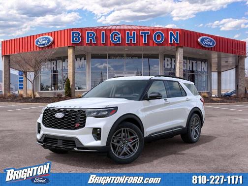 Star White Metallic Tri-Coat 2027 Ford Explorer ST