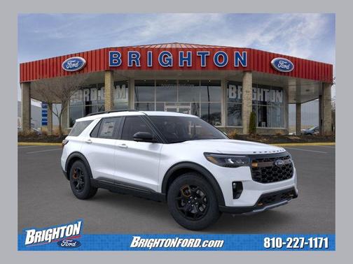 Star White Metallic Tri-Coat 2026 Ford Explorer Tremor