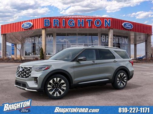 Avalanche Gray 2027 Ford Explorer Platinum