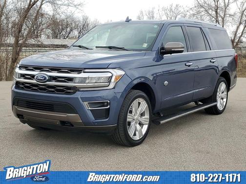 Infinite Blue Metallic Tinted Clearcoat 2022 Ford Expedition Max King Ranch